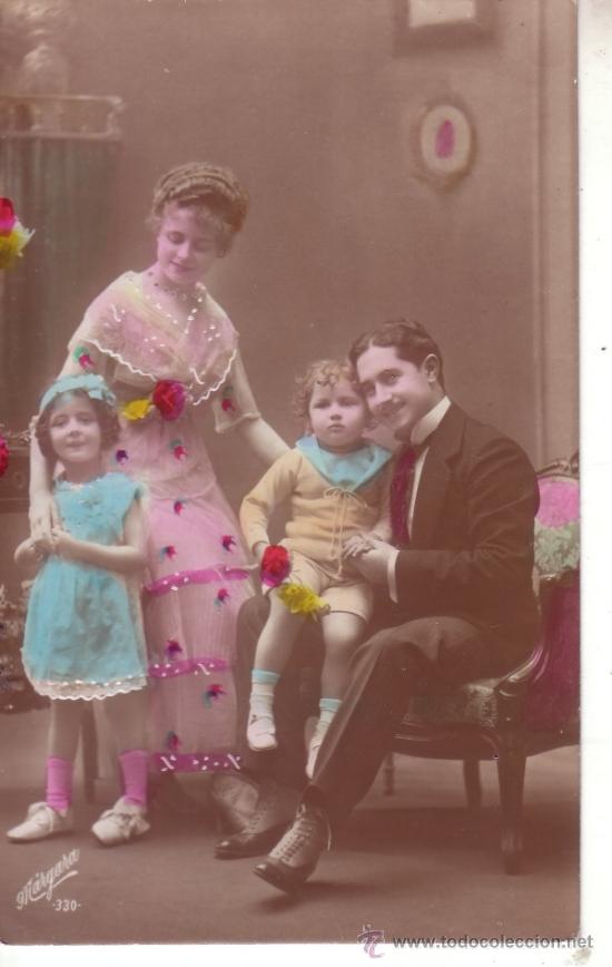 Postales: POSTAL DE NI&Ntilde;OS FECHADA EN EL 1922 - Foto 1