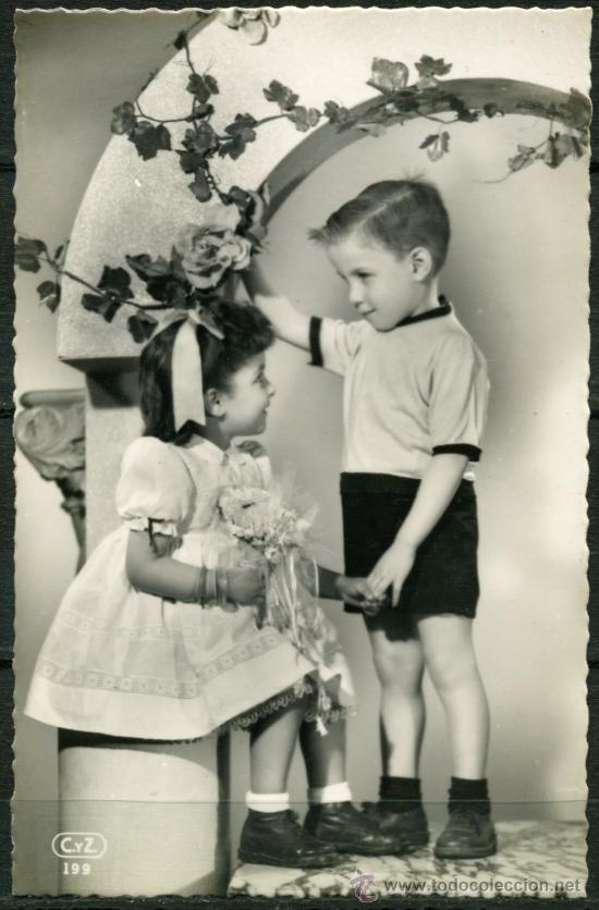 Postales: Postal Antigua - NI&Ntilde;OS - Foto 1