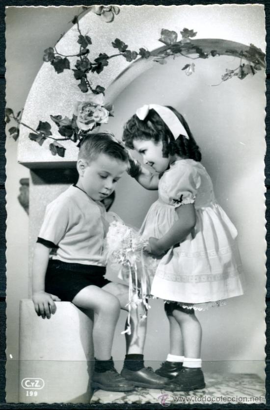 Postales: Postal Antigua - NI&Ntilde;OS - Foto 1