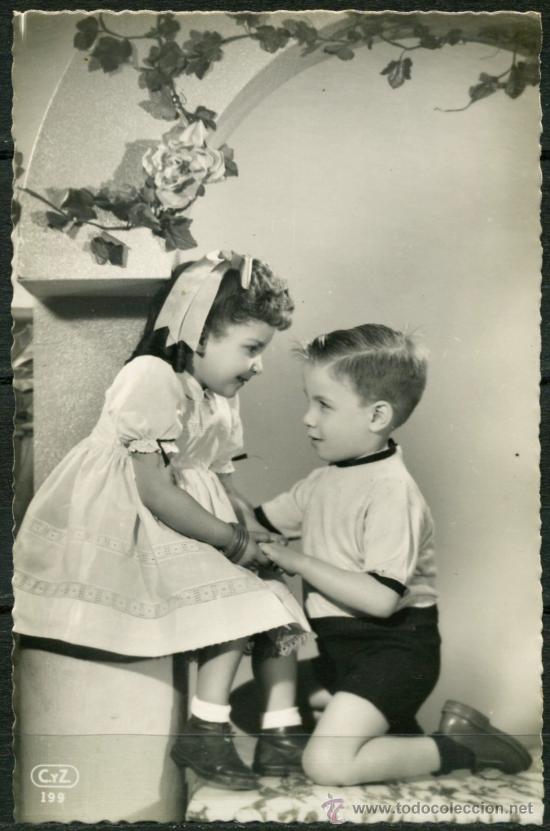 Postales: Postal Antigua - NI&Ntilde;OS - Foto 1