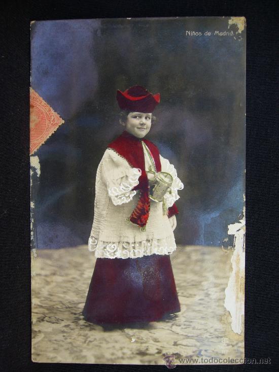 Postales: Postal Rom&aacute;ntica. Ni&ntilde;os de Madrid. - Foto 1