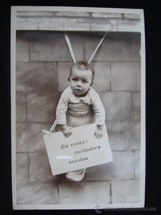 Postales: Postal Rom&aacute;ntica. Ni&ntilde;o. Bebe en venta. Astra - Foto 1