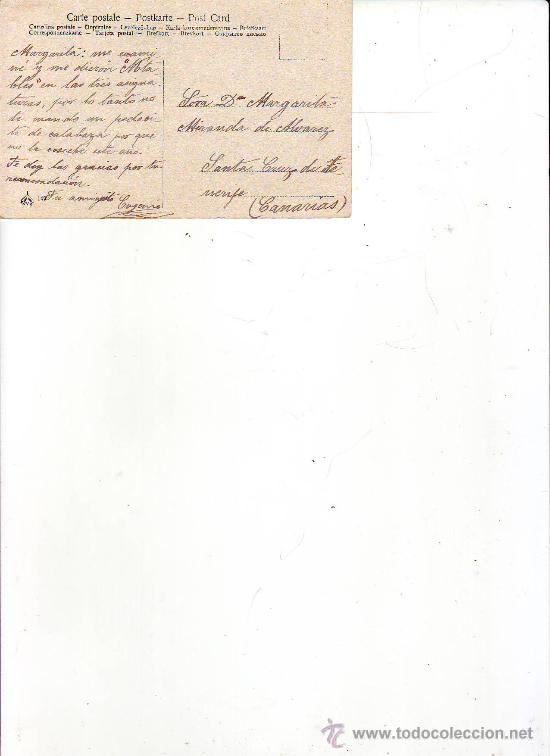 Postales: postal  escrita - Foto 2