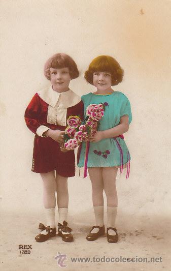 Postales: Ni&ntilde;os, escrita en 1920 - Foto 1
