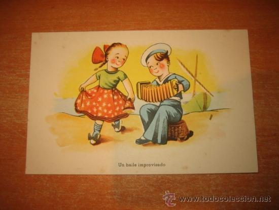 Postales: UN BAILE IMPROVISADO  C M B SERIE N&ordm; 113 - Foto 1