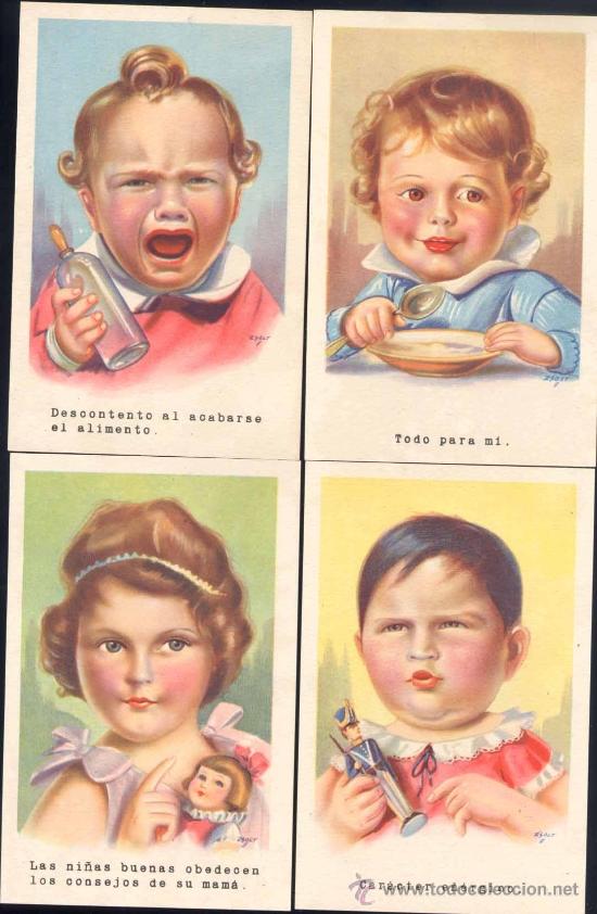Postales: 5 POSTALES INFANTILES -SERIE N&ordm; 44 - Foto 1