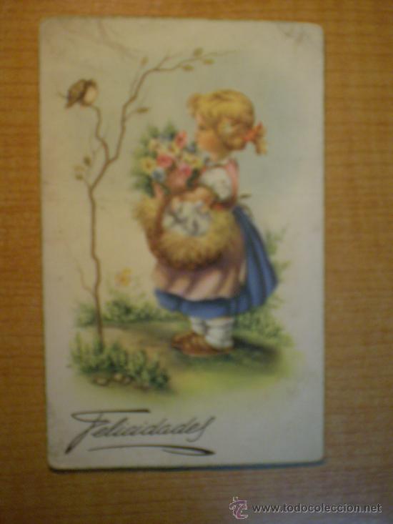 Postales: POSTAL FELICIDADES SIN CIRCULAR - Foto 1
