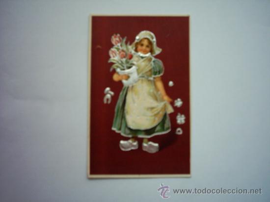 Postales: ANTIGUA POSTAL TROQUELADA, CIRCULADA Y FECHADA EN 1908. - Foto 1