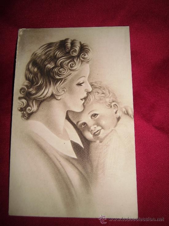 Postales: MAMA CON NI&Ntilde;O EDICIONES LUKER - Foto 1