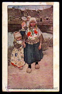 Postales: Ni&ntilde;as holandesas. Sin circular. - Foto 1