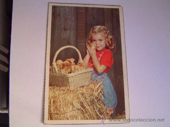 Postales: Bonita postal de una ni&ntilde;a - Foto 1
