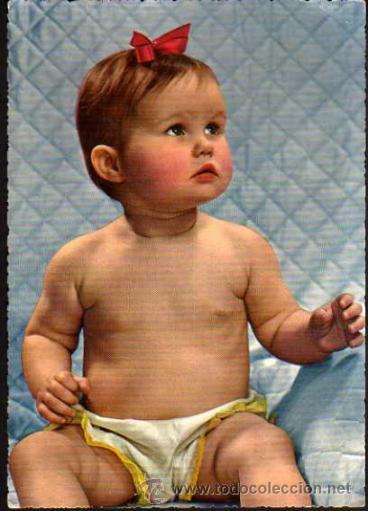 Postales: BEBE. Circulada 1957. - Foto 1