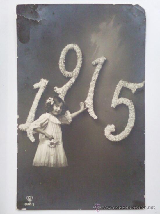 Postales: ANTIGUA POSTAL, NI&Ntilde;A 1915 - Foto 1