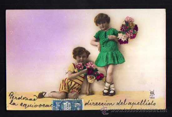 Postales: Postal fotogr&aacute;fica ni&ntilde;as. - Foto 1