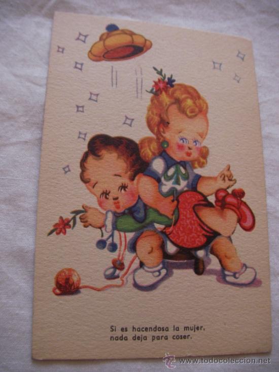 Postales: ANTIGUA POSTAL INFANTIL - ENVIO GRATIS A ESPA&Ntilde;A - Foto 1