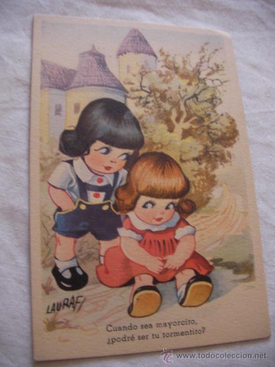 Postales: ANTIGUA POSTAL INFANTIL - ENVIO GRATIS A ESPA&Ntilde;A - Foto 1