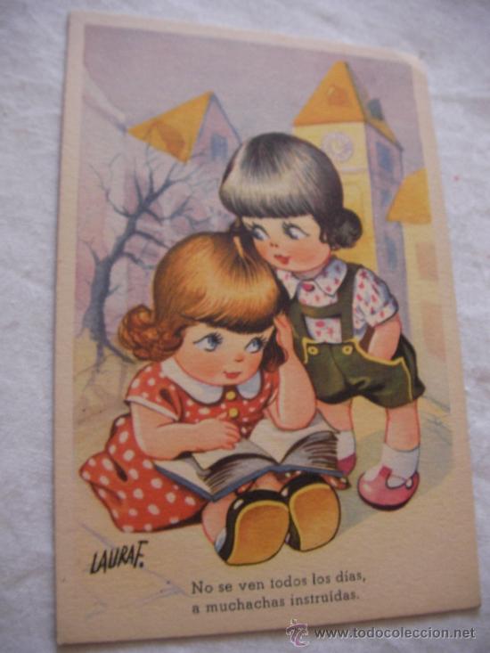 Postales: ANTIGUA POSTAL INFANTIL - ENVIO GRATIS A ESPA&Ntilde;A - Foto 1