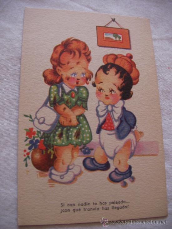 Postales: ANTIGUA POSTAL INFANTIL - ENVIO GRATIS A ESPA&Ntilde;A - Foto 1