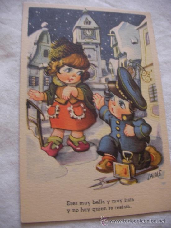 Postales: ANTIGUA POSTAL INFANTIL - ENVIO GRATIS A ESPA&Ntilde;A - Foto 1