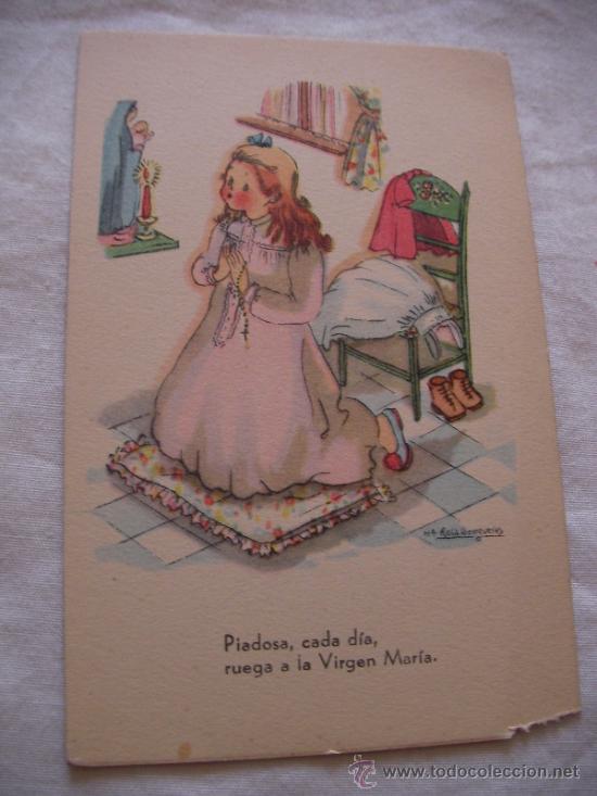 Postales: ANTIGUA POSTAL INFANTIL - ENVIO GRATIS A ESPA&Ntilde;A - Foto 1