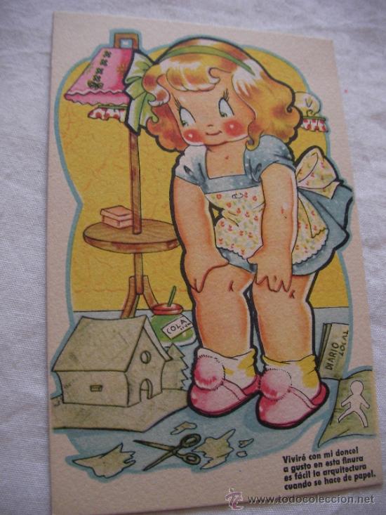 Postales: ANTIGUA POSTAL INFANTIL - ENVIO GRATIS A ESPA&Ntilde;A - Foto 1