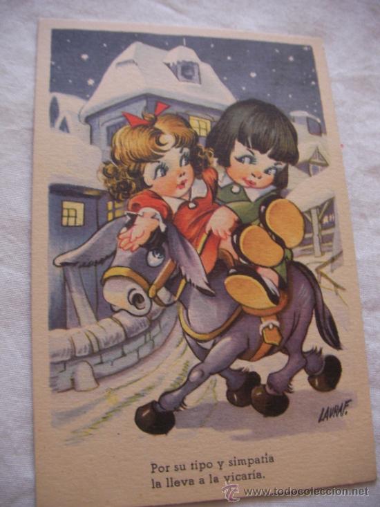 Postales: ANTIGUA POSTAL INFANTIL - ENVIO GRATIS A ESPA&Ntilde;A - Foto 1