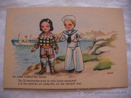 Postales: ANTIGUA POSTAL INFANTIL - ENVIO GRATIS A ESPA&Ntilde;A - Foto 1