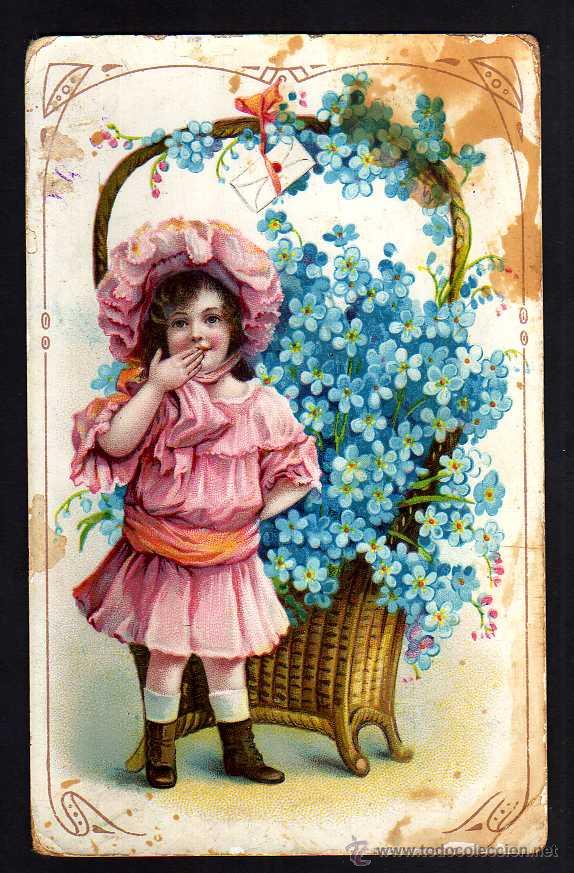 Postales: Postal ni&ntilde;a. Circulada. - Foto 1