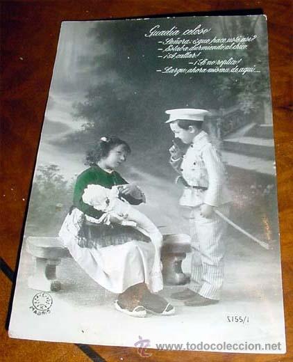 Postales: ANTIGUA POSTAL - DIVIDIDA - GUARDIA CELOSO - - Foto 1