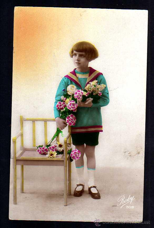 Postales: Antigua postal ni&ntilde;a. Circulada. - Foto 1