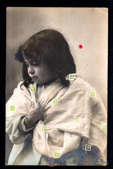 Postales: Antigua Postal ni&ntilde;a. Circulada - Foto 1