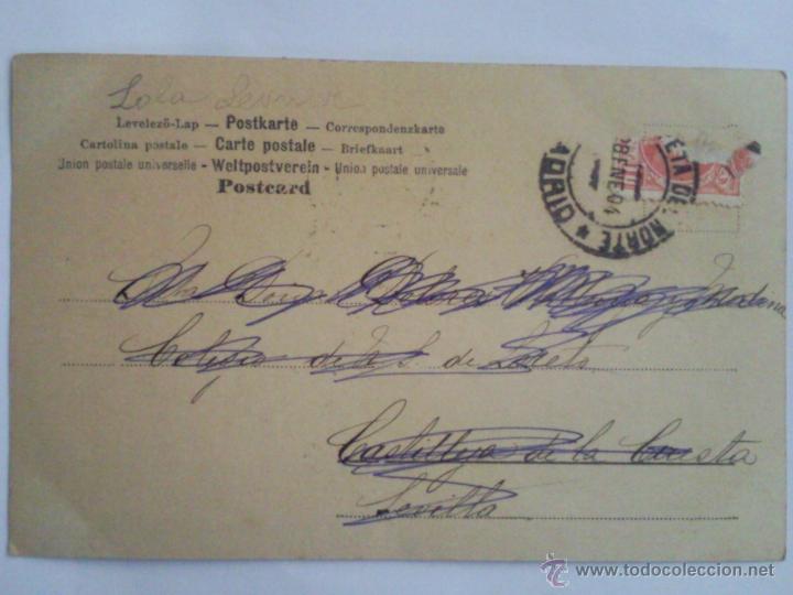 Postales: ANTIGUA POSTAL NI&Ntilde;A, SELLADA 1904 - Foto 2