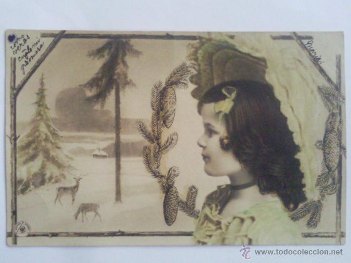 Postales: ANTIGUA POSTAL NI&Ntilde;A CON SMBRERO - Foto 1