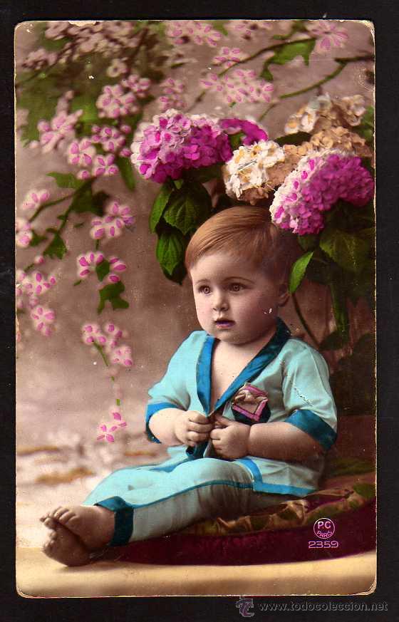 Postales: Antigua postal bebe. Circulada. - Foto 1