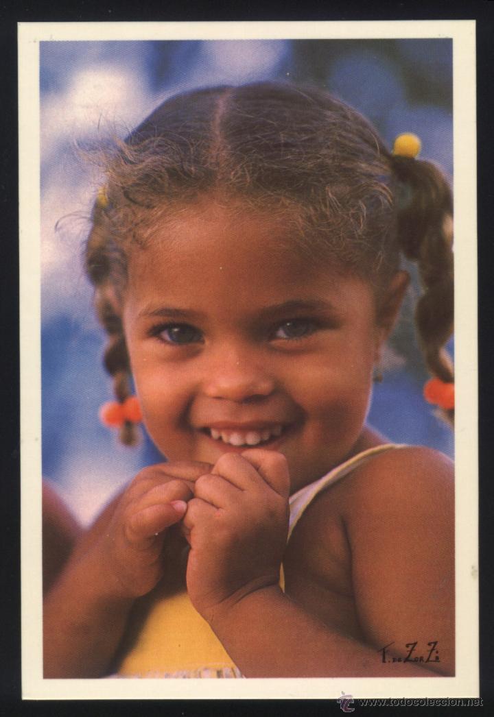 Postales: A-0092- POSTAL CON NI&Ntilde;A - Foto 1