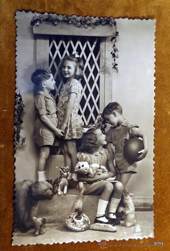 Postales: NI&Ntilde;OS TARJETA POSTAL - Foto 1