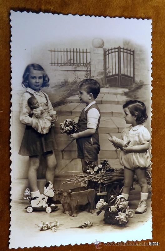Postales: NI&Ntilde;OS TARJETA POSTAL - Foto 1
