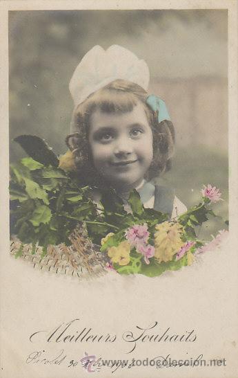 Postales: Una ni&ntilde;a, circulada en 1906 - Foto 1