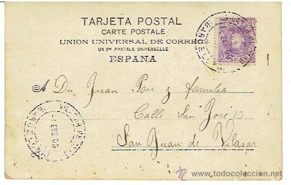 Postales: POSTAL ANTIGUA A&Ntilde;O 1906 - Foto 2