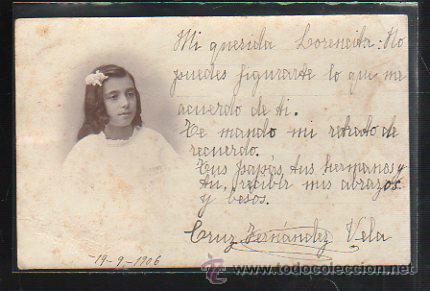 Postales: TARJETA POSTAL DE NI&Ntilde;A. 1906 - Foto 1