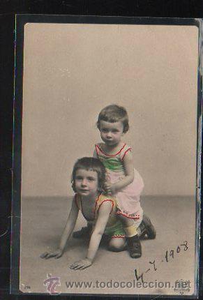 Postales: TARJETA POSTAL DE NI&Ntilde;AS BEBES. - Foto 1