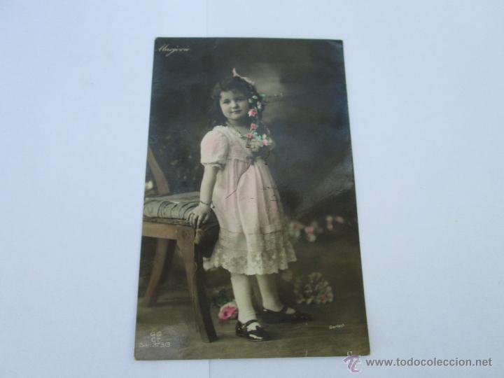 Postales: NI&Ntilde;A - ESCRITA 1908 - CON SELLO - CIRCULADA - Foto 1