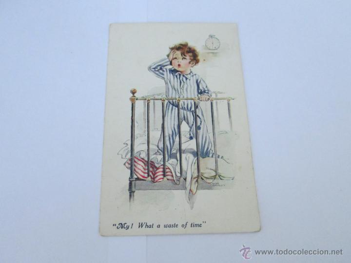 Postales: BEBE EN CUNA - ESCRITA 19?? - CON SELLO - CIRCULADA - Foto 1