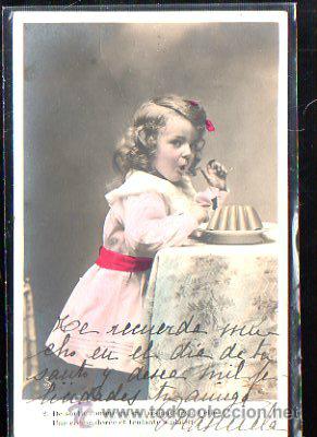 Postales: TARJETA POSTAL INFANTIL. DE SORTIR COMME &Ccedil;A. EN LAISSANT DEVANT ELLE. - Foto 1