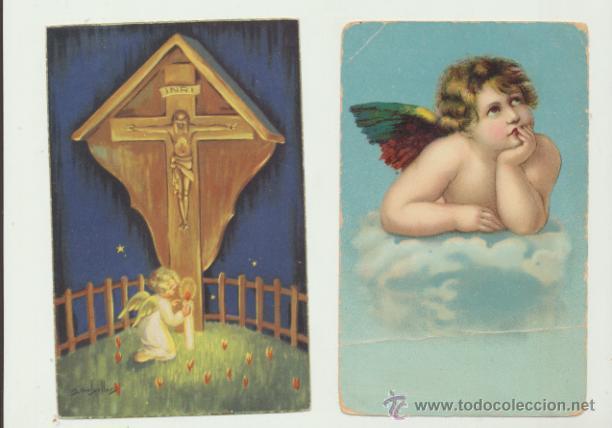 Postales: Lote de 2 Postales de Felicitaci&oacute;n. - Foto 1