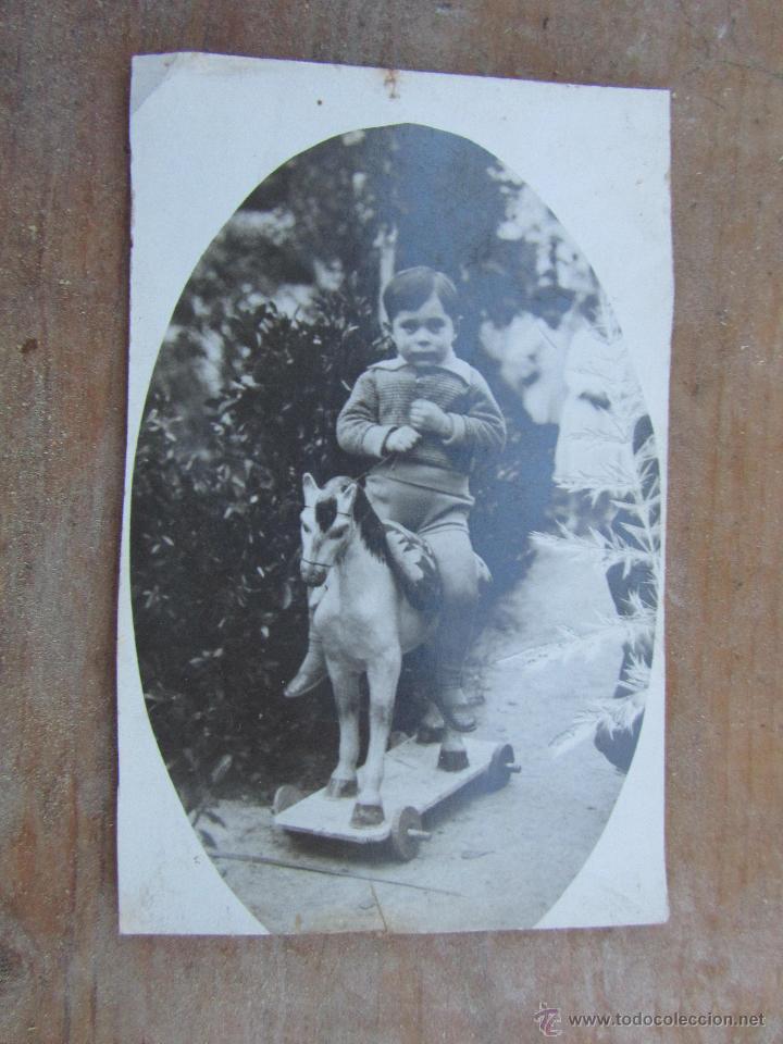 Postales: postal ni&ntilde;o con caballo - Foto 1