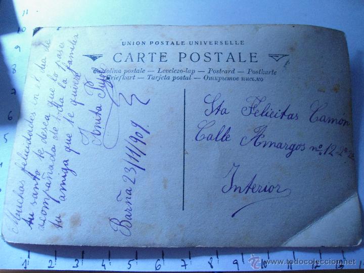Postales: ANTIGUA POSTAL NI&Ntilde;AS POSANDO - A&Ntilde;O 1909 - Foto 2