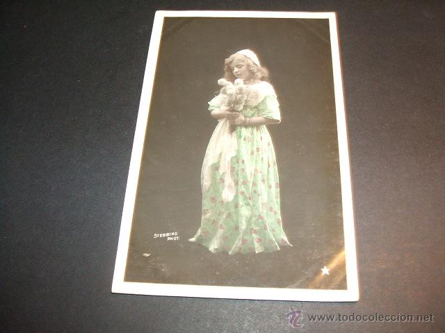 Postales: POSTAL NI&Ntilde;A CON FLORES 1907 - Foto 1