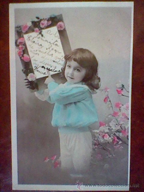 Postales: POSTAL ESCRITA SIN SELLO 191 NI&Ntilde;A - Foto 1