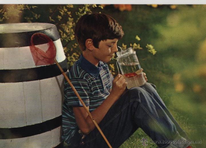 Postales: Postal ni&ntilde;o con pez - Foto 1